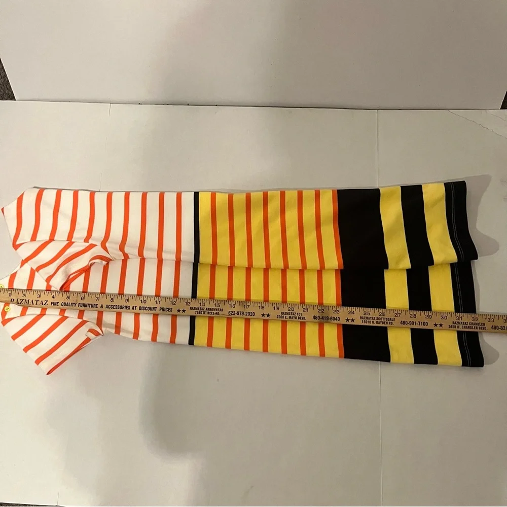 GapKids girls size XXlarge, striped T-shirt, dress, yellow, Blue, orange, knit
